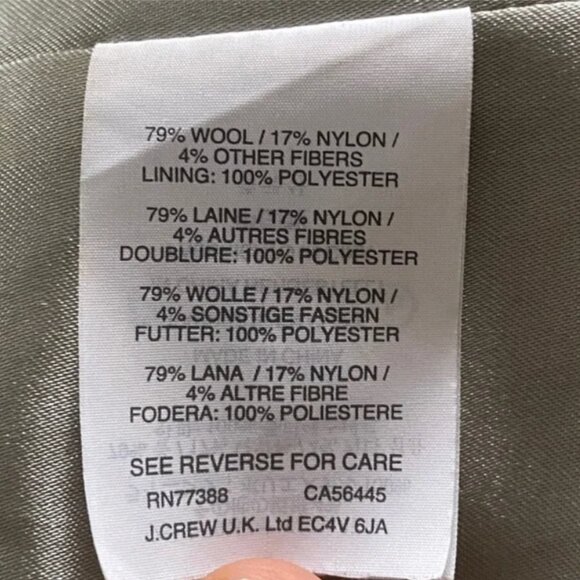 J. Crew Melton Wool Toggle Coat in Mint Blue Turquoise Duffle 4 - Picture 8 of 8